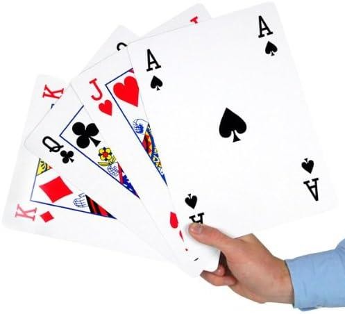 Giant playing cards plastic - a4,