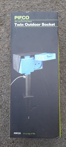 Pifco outdoor twin socket - twin,