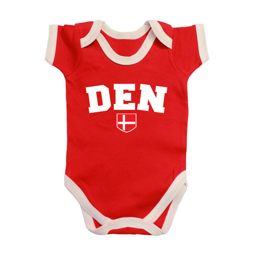 Denmark den football baby grow - den,