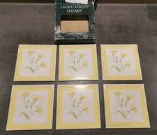 Laura Ashley Home Ceramic Wall Tiles Cornflower Cowslip X6 Tiles
