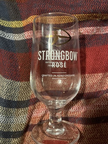 Strongbow rose cider glass - cider,