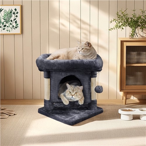 Layer cat tree with - 2-layer, condo/