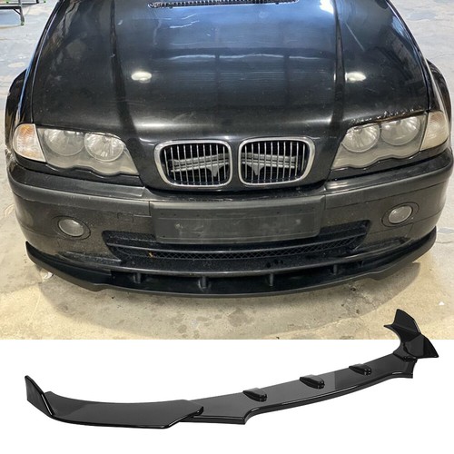 Gloss black front bumper lip - gloss,