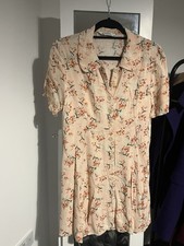 Zara Woman Floral Button-Down Mini Dress – Size M – Excellent Preloved Condition