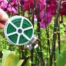Plastic Coated Wire Twist Ties Plants Garden Greenhouse Roll With Wire Cutter