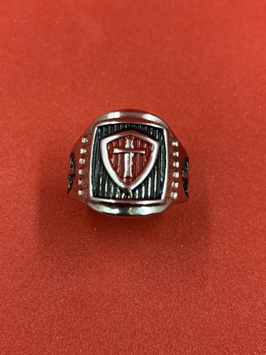Templar cross silver ring - templar,