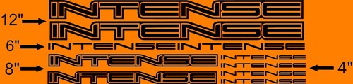 Intense bikes frame decal - intense,