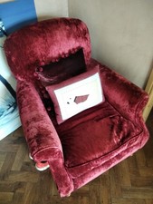 Laura Ashley Red Velvet Chair