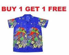 MENS HAWAIIAN SHIRT STAG BEACH HAWAII ALOHA PARTY SUMMER HOLIDAY FANCY S -XXL N3