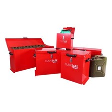 NEW FlamSafe Flammable Storage Transportation Chest Van Vault Site Security Box