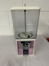 NORTHWESTERN SUPER 60 VENDING SWEET GUMBALL MACHINE LIGHT IVORY/PINK GLITTER