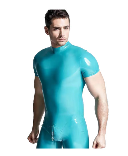 Mens latex rubber - latex, catsuit