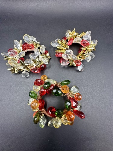 Vintage lucite jeweled beaded - lucite,
