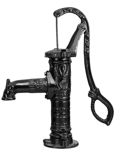 Vintage hand water pump - water,