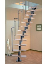 Graz Space Saving Staircase "unique Scandinavian design" Grey or Black 