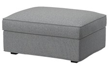 KIVIK Cover for footstool with storage Tibbleby beige/ grey Brand New 505.269.05
