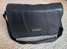 Hugo Boss black leather bag messenger shoulder bag
