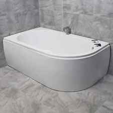 Offset Corner Bath Acrylic 1550 x 900mm White Left or Right Hand + Front Panel