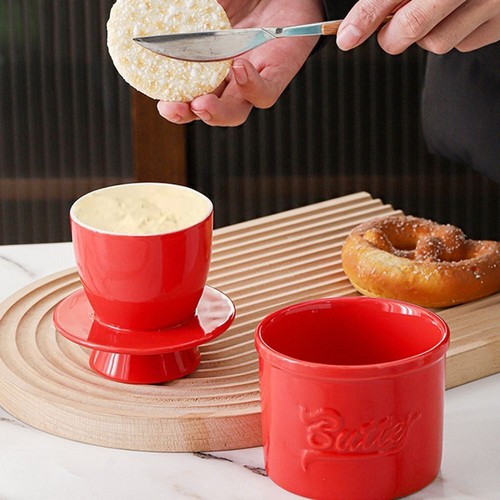 Ceramic butter keeper - butter,
