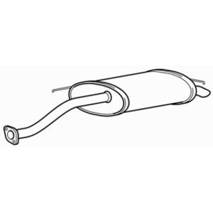 Quality rear exhaust silencer - exhaust,