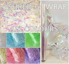 Shredded Tissue Paper Sparkly Metallic Shred Hamper Gift box Christmas Shiny Lux