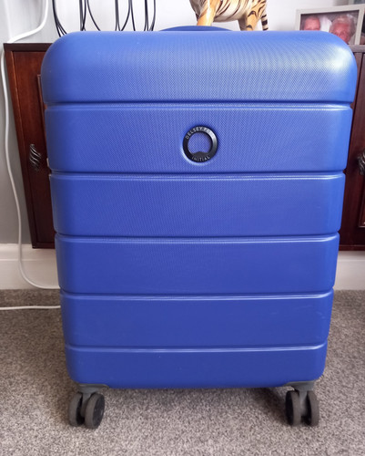 Delsey initial blue hard shell - delsey,