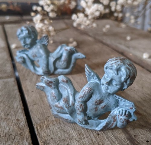 New french vintage - pair, cherub