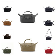 Ladies Mini Leather Grab Bag with Long Detachable Strap Small Shoulder Handbag