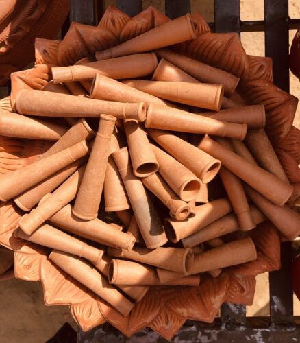 Handmade clay chilam - clay,
