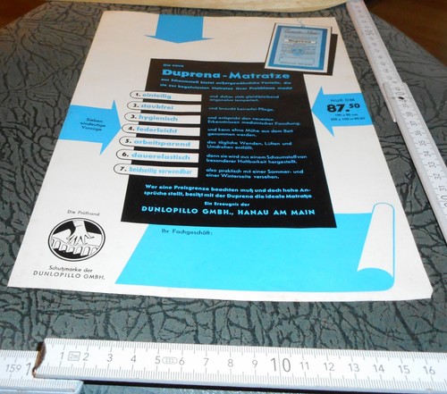 Advertising sheet old duprena - sheet,