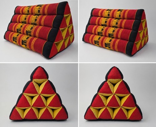 Vintage thai triangle pillow - vintage,