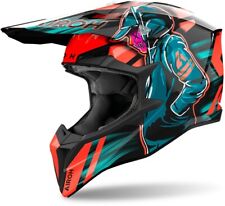 Airoh Wraap Cyber Orange Gloss Off-Road Motorcycle Motocross Quad ATV MX Helmet
