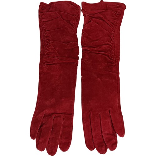 Long gloves red - long,
