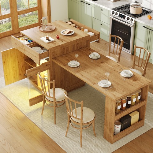 Kitchen island extendable - kitchen,