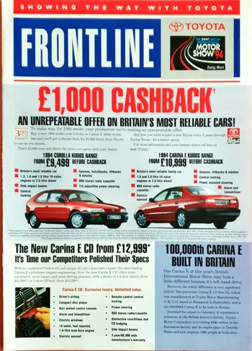 Toyota frontline range - toyota,