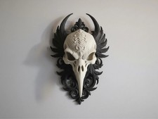 Raven Skull Wall Art Gothic