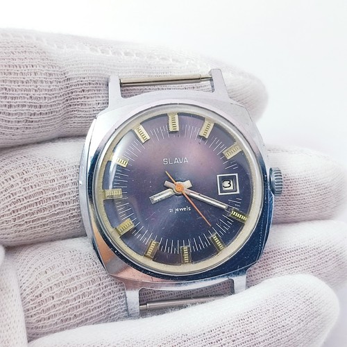 Vintage soviet watch slava - soviet,