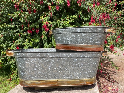 Set galvanised zinc large - zinc,