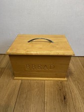 Wooden Bread Bin With Lid