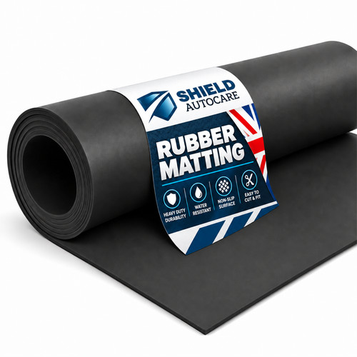 Plain smooth rubber matting - smooth,