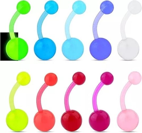 5pcs glow dark 10mm plastic - 5pcs,