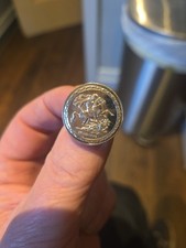 St George's Half Sovereign Size Ring