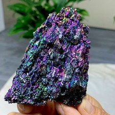 125G Colorful Carborundum Stones Specimen Silicon Carbide Crystal Collectible
