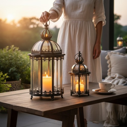 Stunning metal green tealight - stunning,