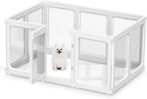 Acrylic dog playpen 60cm - acrylic,