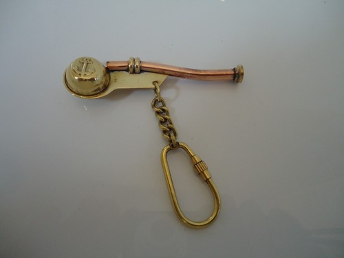 Bosun whistle key ring - whistle, &