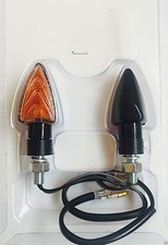 BLACK SHORT LAMP ARROWS APPROVED for Kawasaki Kle 500 - KLR 250 - KLR 570