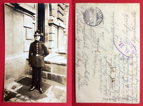 Military photo postcard - military,