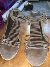 Lunar Elegance Champagne Coloured Size 5 (38) High Heel Evening Shoe