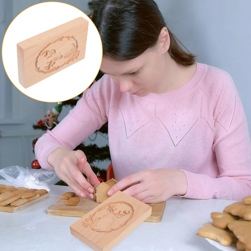 Cookie mold wooden carved - cookie,